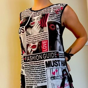 Magazine style tank top